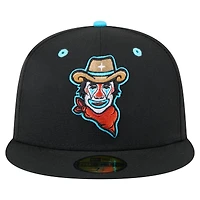 Casquette ajustée 59FIFTY Black Sugar Land Space Cowboys Copa de la Diversión New Era pour hommes