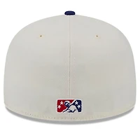 Casquette ajustée 59FIFTY originale White Sugar Land Space Cowboys Big League Chew New Era pour hommes