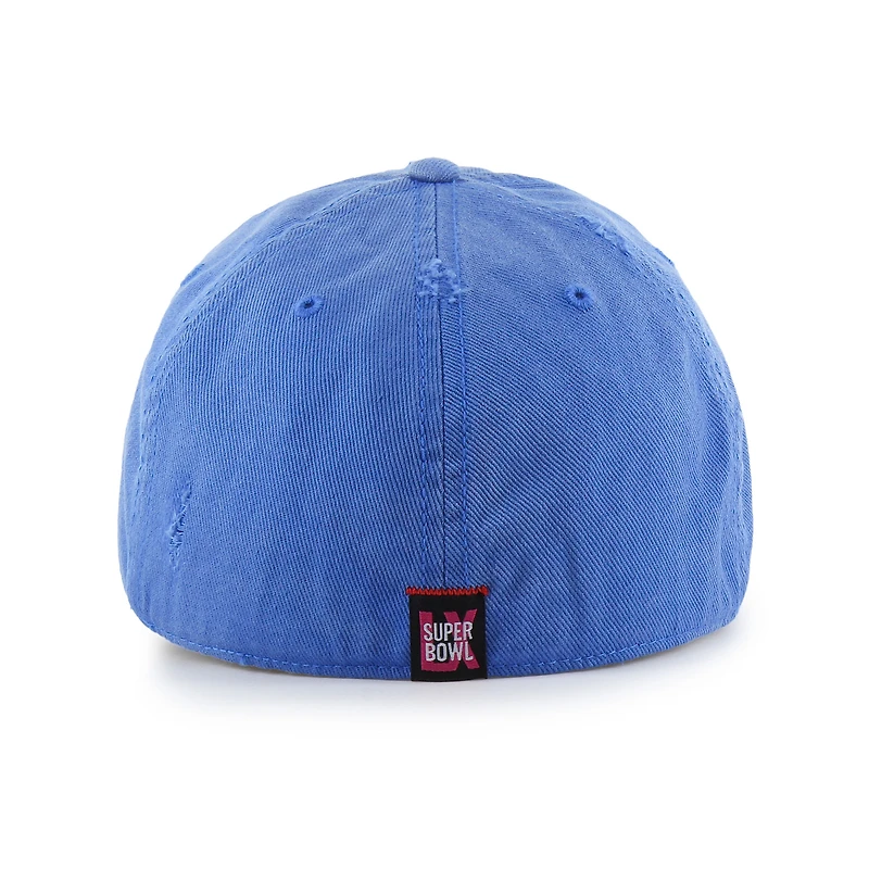 Men's '47  Blue Super Bowl LX Distressed Franchise Fitted Hat