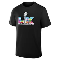 Men's Fanatics Black Super Bowl LX Trophy Dimension Legacy T-Shirt