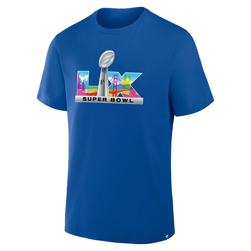Men's Fanatics Royal Super Bowl LX Trophy Dimension Legacy T-Shirt