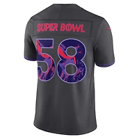 Men's Nike Anthracite Super Bowl LVIII Limited Jersey