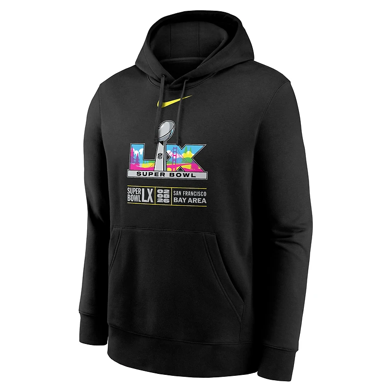 Men's Nike Black Super Bowl LX Club Hoodie