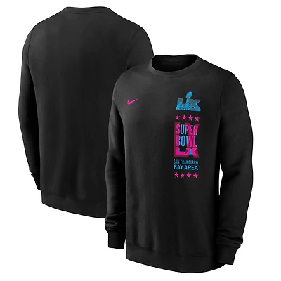 Men's Nike Black Super Bowl LX Club Sweatshirt