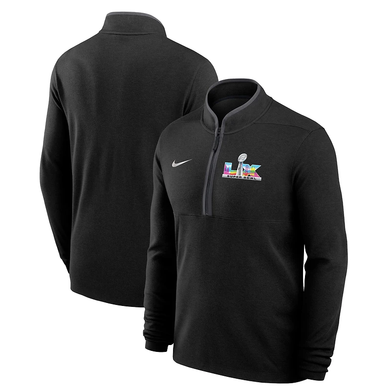 Men's Nike Black Super Bowl LX Dri-FIT Victory Half-Zip Pullover