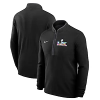 Men's Nike Black Super Bowl LX Dri-FIT Victory Half-Zip Pullover