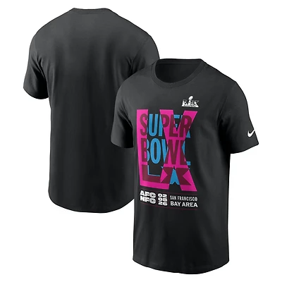 Men's Nike Black Super Bowl LX Essential T-Shirt