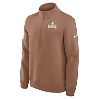 Men's Nike Brown Super Bowl LX Half-Zip Pullover
