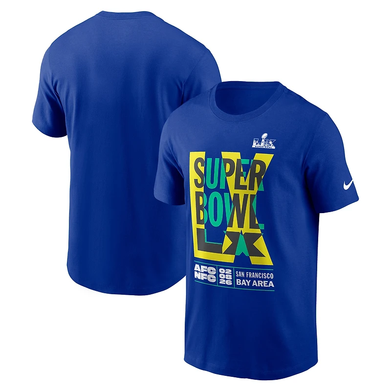 Men's Nike Royal Super Bowl LX Essential T-Shirt