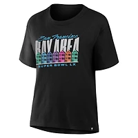 Women's Fanatics Black Super Bowl LX Building Row T-Shirt