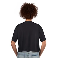 T-shirt court oversize G-III 4Her pour femme par Carl Banks, noir, Super Bowl LX Play Ball