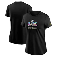 Women's Nike Black Super Bowl LX Bay Area Logo T-Shirt