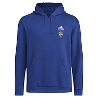 Men's adidas Blue Sweden National Team Crest Pullover Hoodie
