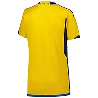 Maillot réplique domicile équipe nationale Suède 2022/23 adidas jaune pour femme