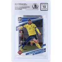 Zlatan Ibrahimovic Équipe nationale de Suède autographiée 2021-22 Panini Donruss Optic #152 Beckett Fanatics Witnessed Authenticated Auto 10 Card