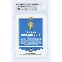 Carte authentifiée par Zlatan Ibrahimovic (équipe nationale de Suède) - Saison 2021-2022 - Panini Donruss Optic Silver Prizm n° 152 - Authentifiée par Beckett Fanatics Witnessed