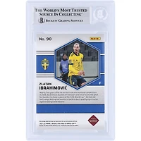 Zlatan Ibrahimovic Équipe nationale de Suède Autographié 2021-22 Panini Mosaic Route vers la Coupe du Monde de la FIFA Qatar #90 Beckett Fanatics Witnessed Authenticated Card