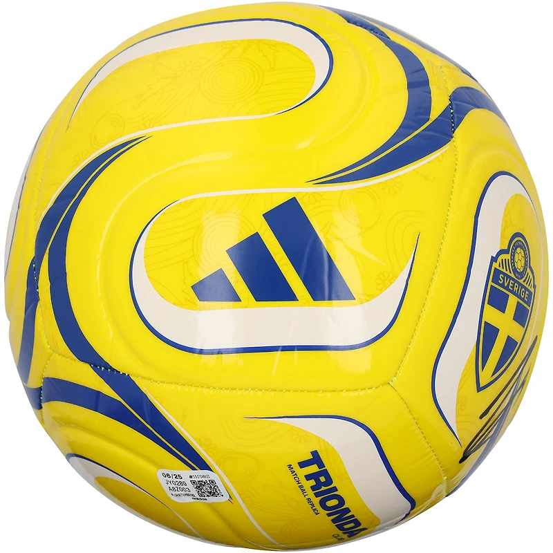Zlatan Ibrahimovic Sweden National Team Autographed Yellow Team Soccer Ball