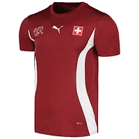 Men's Puma Red Switzerland National Team 2024 Pre-Match Jersey