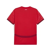 Maillot Puma rouge pour homme, réplique domicile de l'équipe nationale suisse 2025