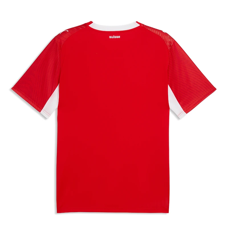 Maillot réplique domicile Puma rouge de l'équipe nationale suisse pour homme, saison 2026