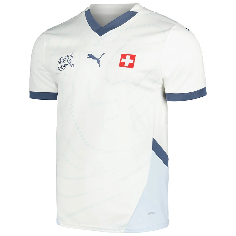 Men's Puma  White Switzerland National Team 2024 Away Replica Jersey