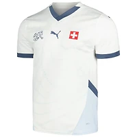 Men's Puma  White Switzerland National Team 2024 Away Replica Jersey