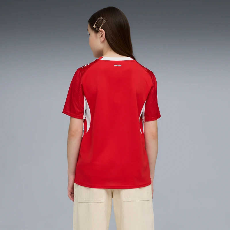 Youth Puma Red Switzerland National Team 2026 Home Replica Jersey