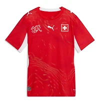 Maillot réplique domicile Puma rouge de l'équipe nationale suisse pour jeunes (2026)