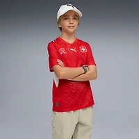 Maillot réplique domicile Puma rouge de l'équipe nationale suisse pour jeunes (2026)
