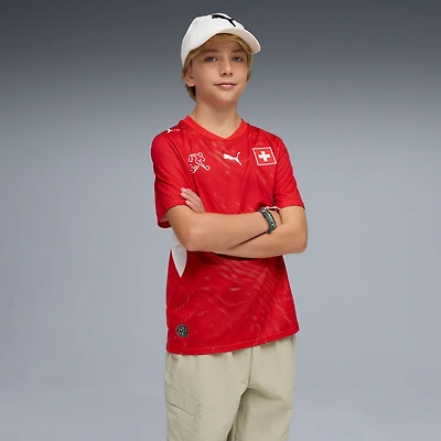 Youth Puma Red Switzerland National Team 2026 Home Replica Jersey