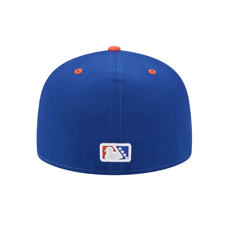 Casquette ajustée 59FIFTY bleue New Era pour homme, thème des Mets de Syracuse