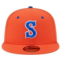 Men's New Era  Orange Syracuse Mets Authentic Collection 59FIFTY Fitted Hat