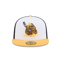 Casquette ajustée 59FIFTY blanche New Era pour homme, thème des Syracuse Mets