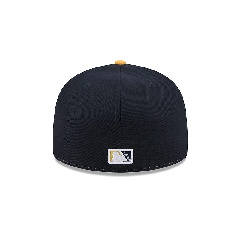 Casquette ajustée 59FIFTY blanche New Era pour homme, thème des Syracuse Mets