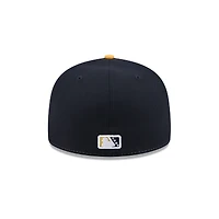 Casquette ajustée 59FIFTY blanche New Era pour homme, thème des Syracuse Mets