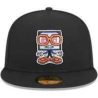 Casquette ajustée 59FIFTY New Era Syracuse Mets pour homme, noire