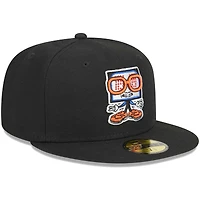 Casquette ajustée 59FIFTY New Era Syracuse Mets pour homme, noire