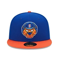 Men's New Era Blue/Orange Syracuse Mets Marvel x Minor League 59FIFTY Fitted Hat