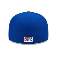 Men's New Era Blue/Orange Syracuse Mets Marvel x Minor League 59FIFTY Fitted Hat