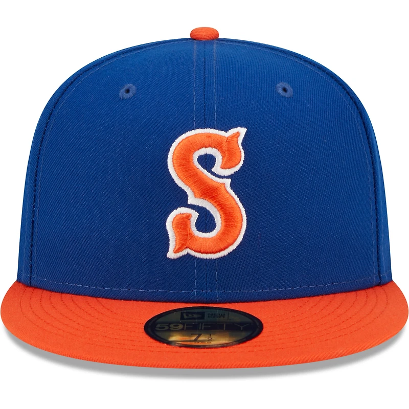 Men's New Era Syracuse Mets Authentic Collection 59FIFTY Fitted Hat