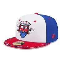 Casquette ajustée New Era 59FIFTY blanche et rouge Syracuse Mets 2026 Copa De La Diversion pour homme