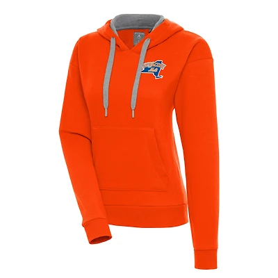Women's Antigua  Orange Syracuse Mets Victory Pullover Hoodie