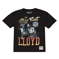 Men's Mitchell & Ness Earl Lloyd Black Syracuse Nationals 75th Anniversary Pioneers Player T-Shirt
