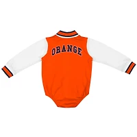 Infant Colosseum Orange Syracuse Bell Rings Varsity Bodysuit