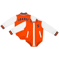 Infant Colosseum Orange Syracuse Bell Rings Varsity Bodysuit