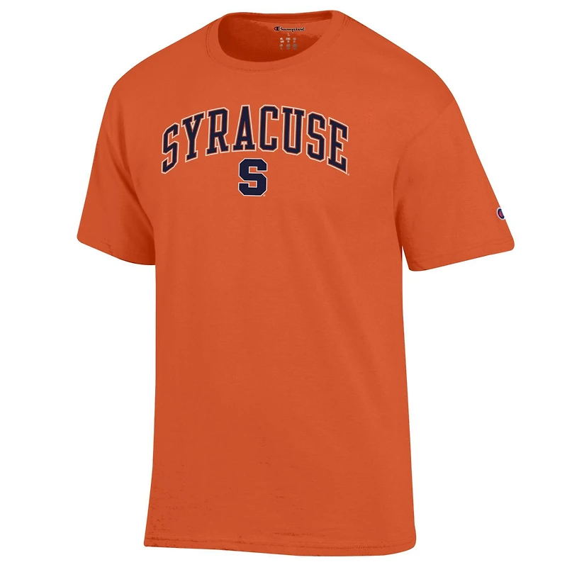 T-shirt à logo arqué orange Syracuse Champion pour homme