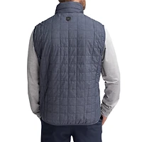 Men's Cutter & Buck  Anthracite Syracuse Orange Rainier Eco Insulated PrimaLoft Full-Zip Puffer Vest