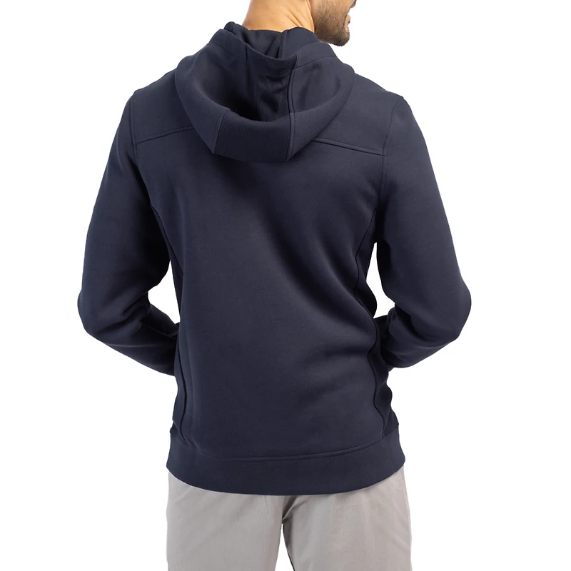 Men's Cutter & Buck  Navy Syracuse Orange Roam Eco Recycled Half-Zip Pullover Hoodie