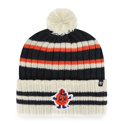 Men's '47 Navy Syracuse Orange No Huddle Cuffed Knit Hat with Pom